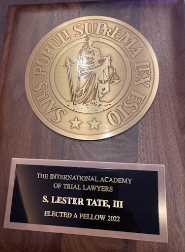 International Academy of Trial Lawyers Plaque